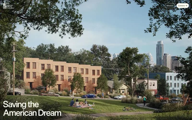The American Housing Corporation 데스크톱 화면