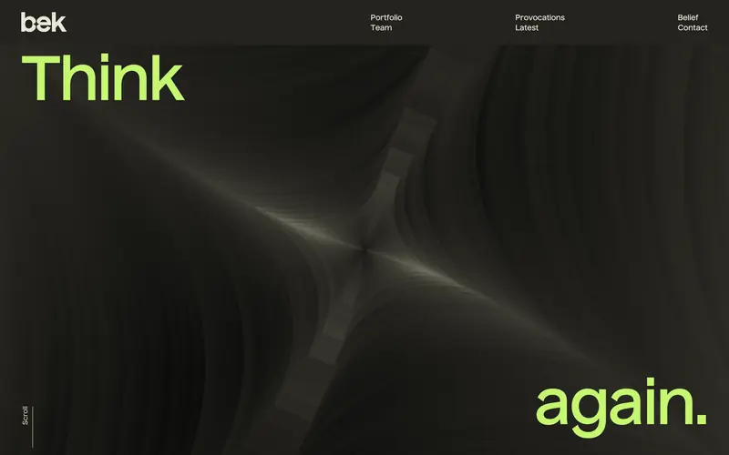 Bek Ventures 데스크톱 화면