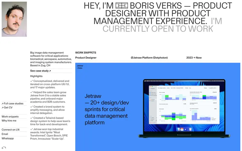 Boris Verks 데스크톱 화면