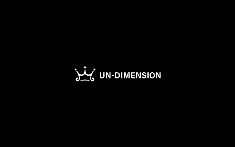 UNDIMENSION 웹사이트 데스크톱 화면 스크린샷 — 일러스트레이션, 다크 모드 스타일