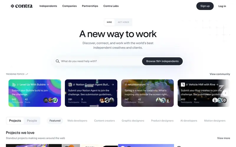 Contra 데스크톱 화면