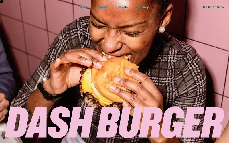 Dash Burger 데스크톱 화면