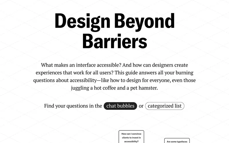 Design Beyond Barriers 데스크톱 화면