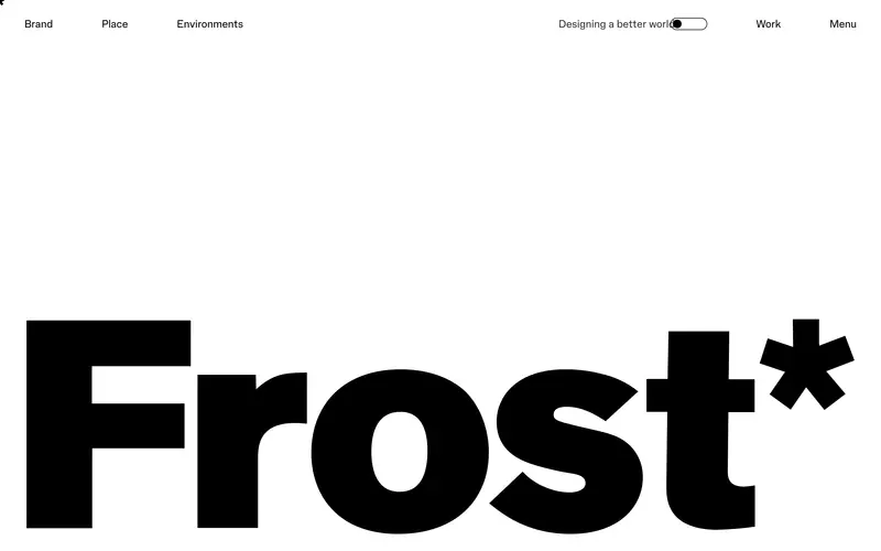 Frost*collective 데스크톱 화면