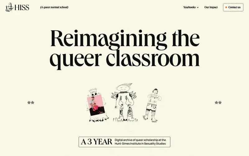 HISS — Hunt-Simes Institute in Sexuality Studies 데스크톱 화면
