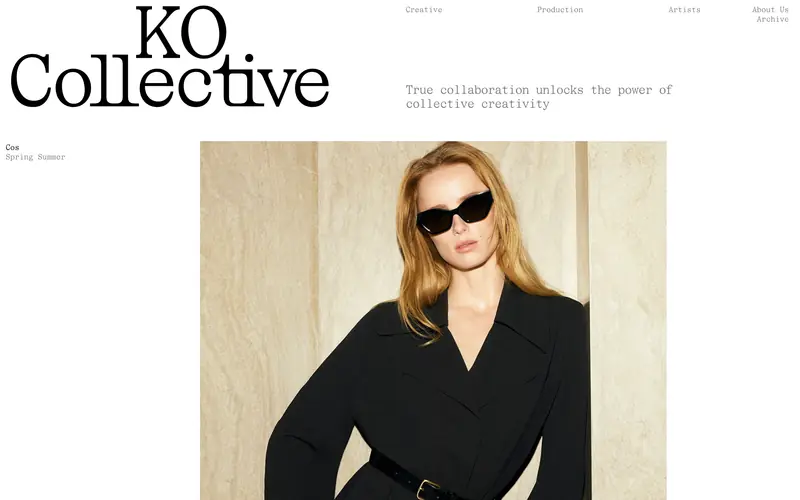 KO Collective 데스크톱 화면