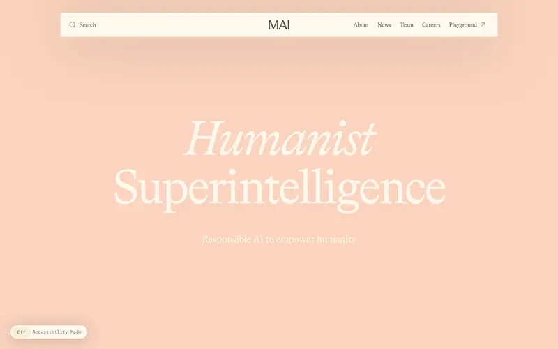 Microsoft AI (MAI) 데스크톱 화면