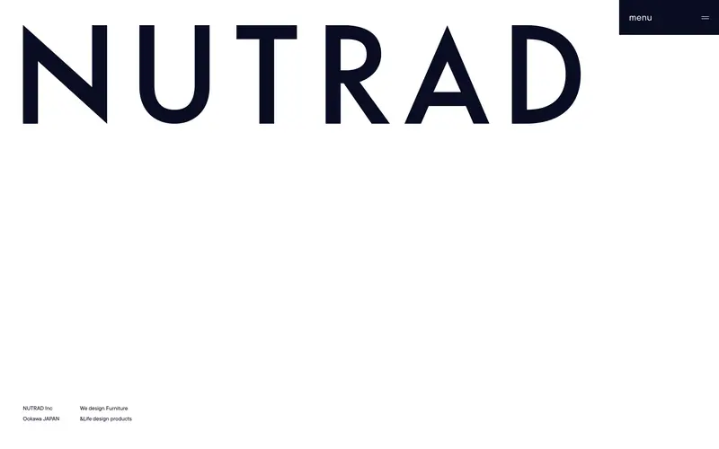 NUTRAD株式会社 웹사이트 데스크톱 화면 스크린샷 — 컬러풀, 레트로 스타일