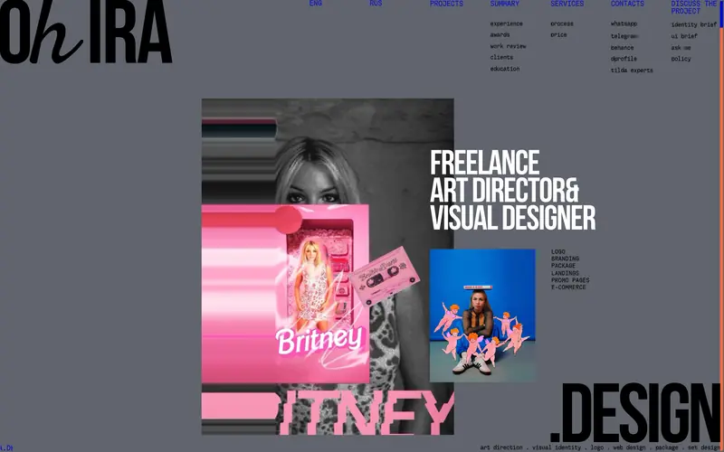 Oh Ira Design 데스크톱 화면