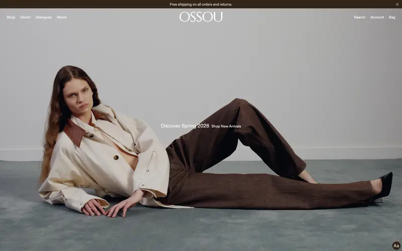Ossou Denim 데스크톱 화면