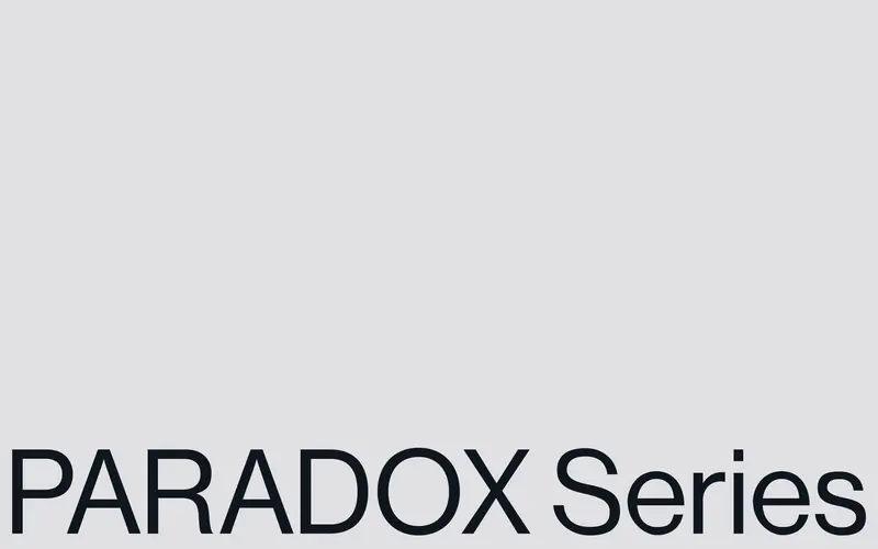 PARADOX Series 웹사이트 데스크톱 화면 스크린샷 — 미니멀, 플레이풀 스타일