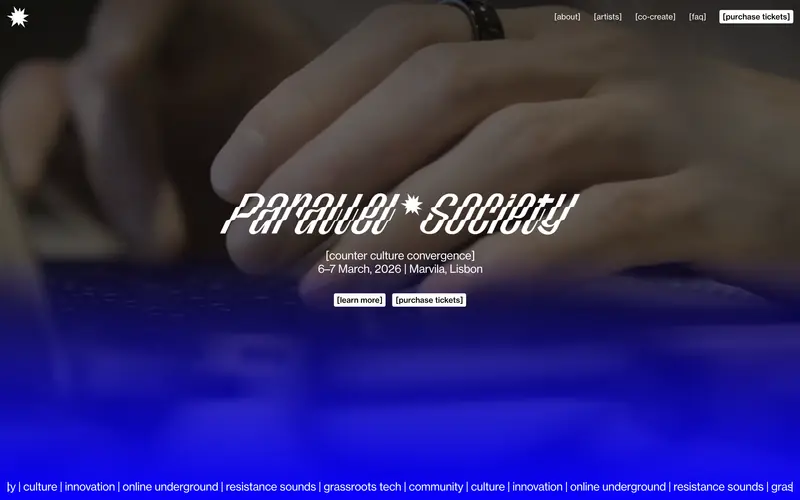 Parallel Society 데스크톱 화면