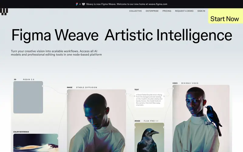 Figma Weave 데스크톱 화면