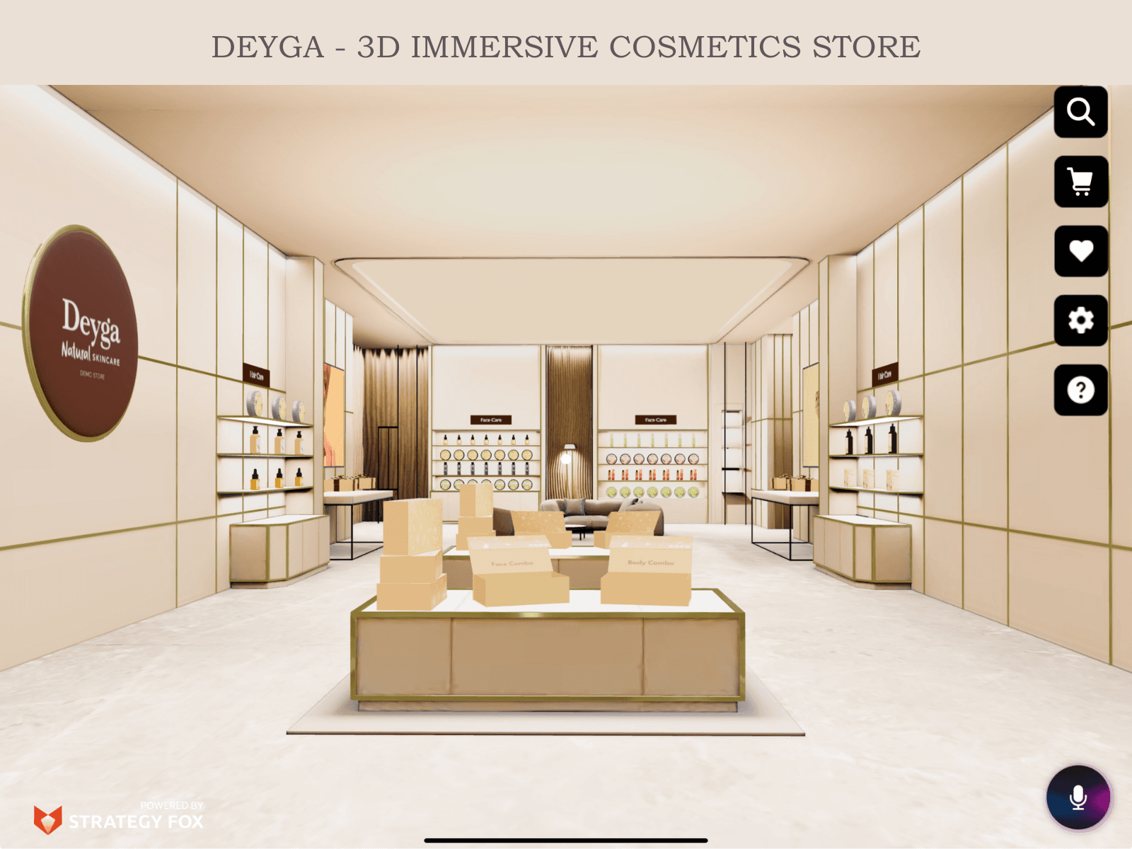 DEYGA - 3D IMMERSIVE SITE 웹사이트 데스크톱 화면 스크린샷 — 플레이풀 스타일