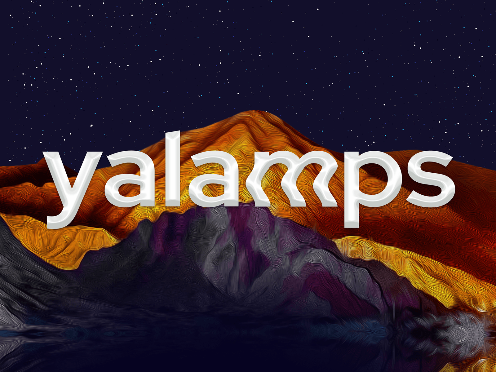 Yalamps 웹사이트 데스크톱 화면 스크린샷 — 레트로 스타일