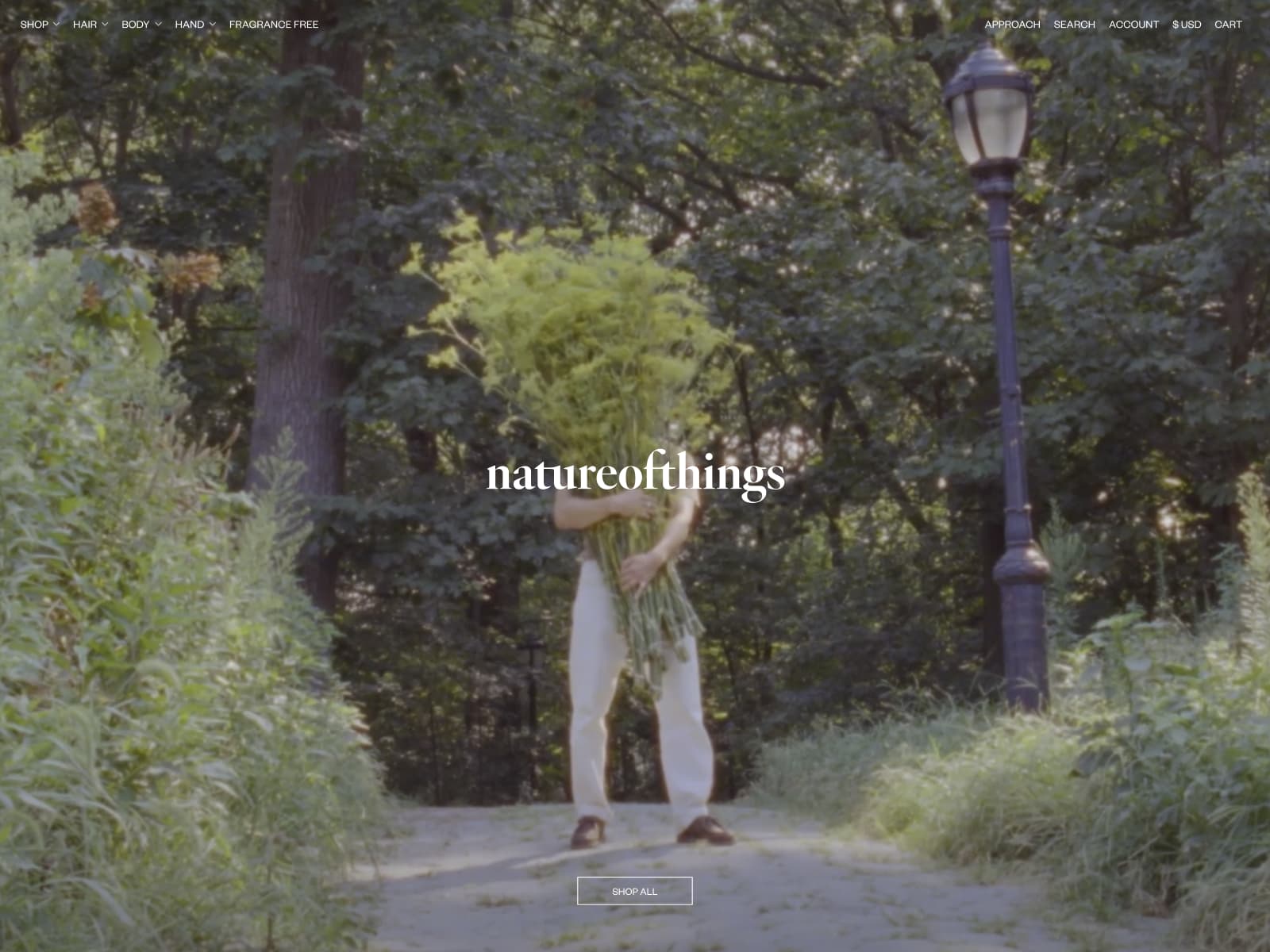 natureofthings 웹사이트 데스크톱 화면 스크린샷 — 모노크롬 스타일
