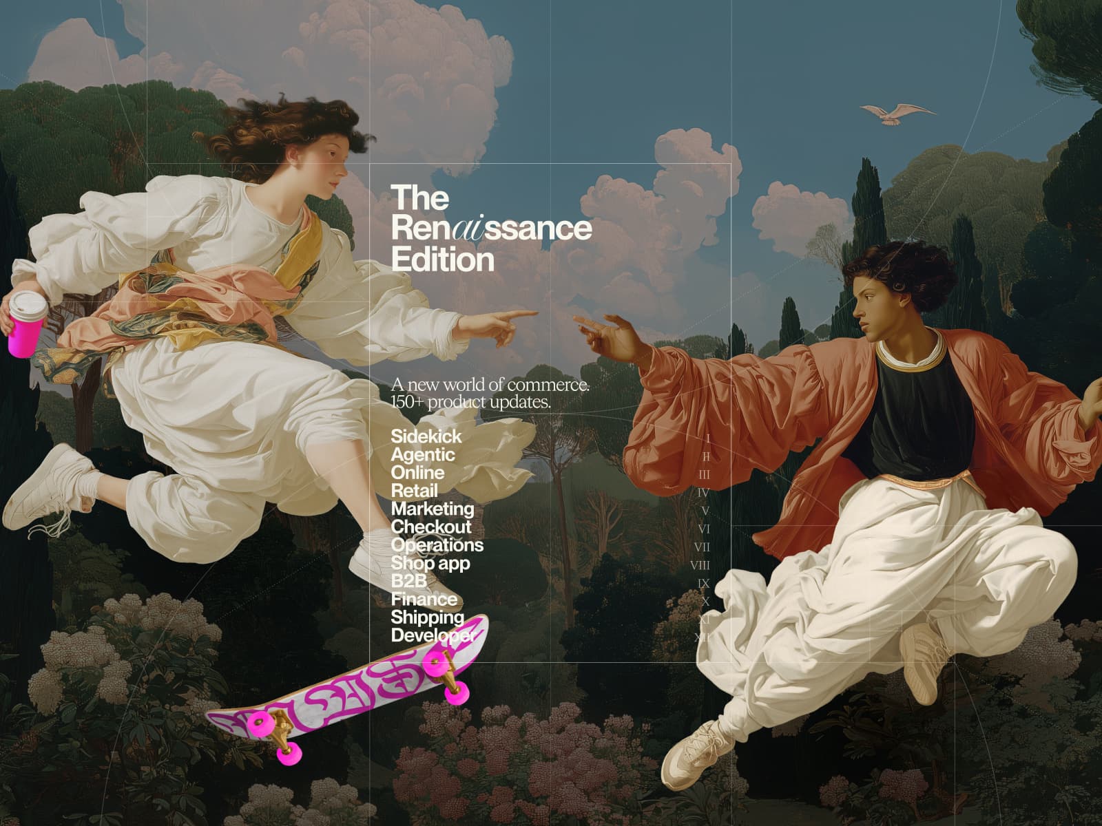 The Renaissance Edition 웹사이트 데스크톱 화면 스크린샷 — 3D 스타일