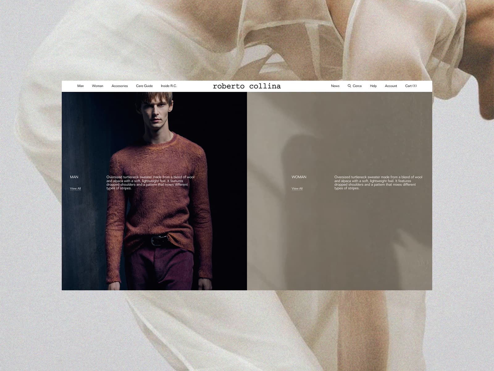 Roberto Collina® 데스크톱 화면