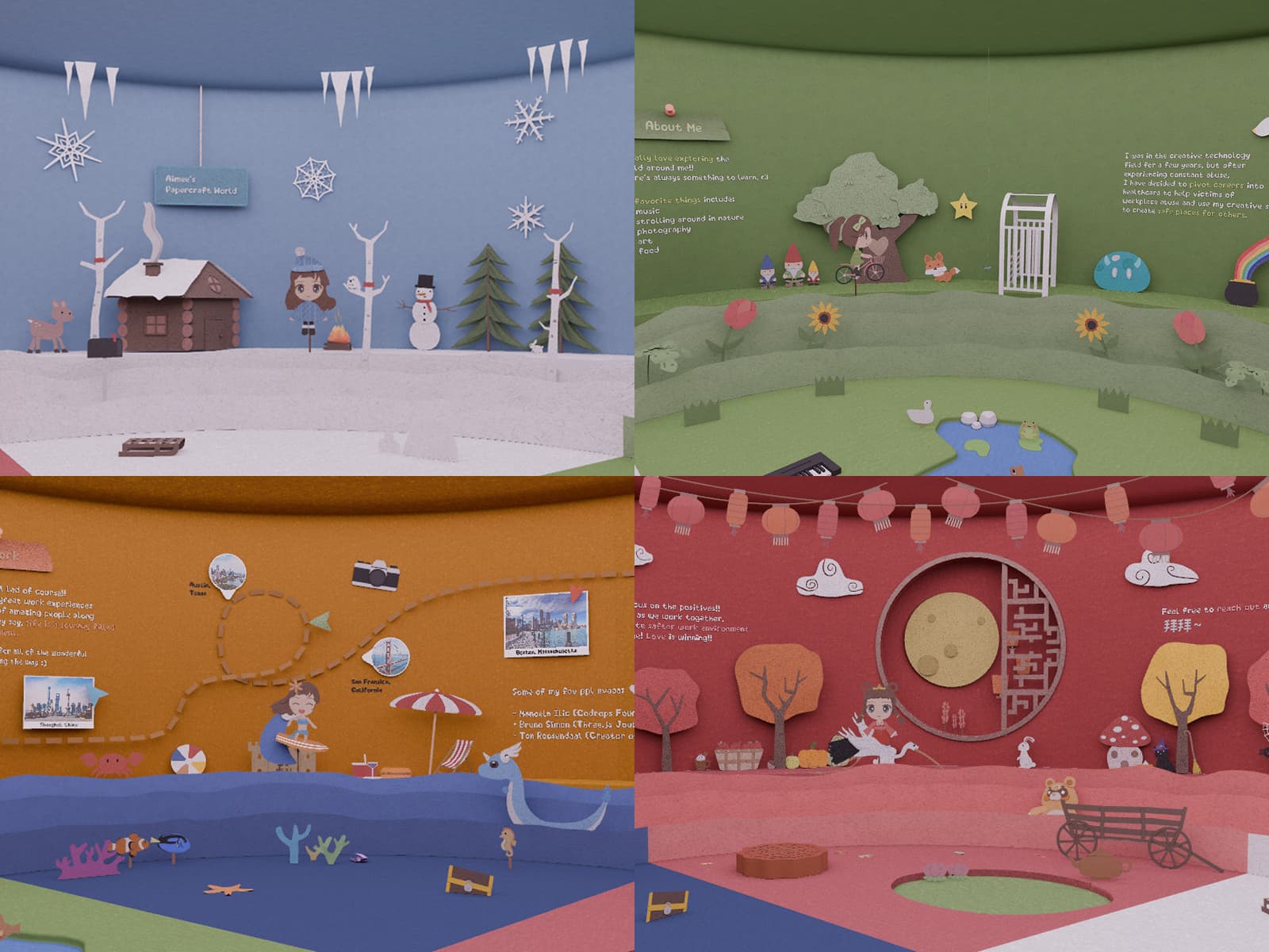 Aimee Rain's Papercraft World 데스크톱 화면