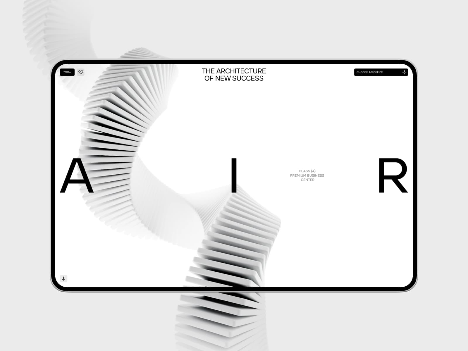 AIR business center 데스크톱 화면