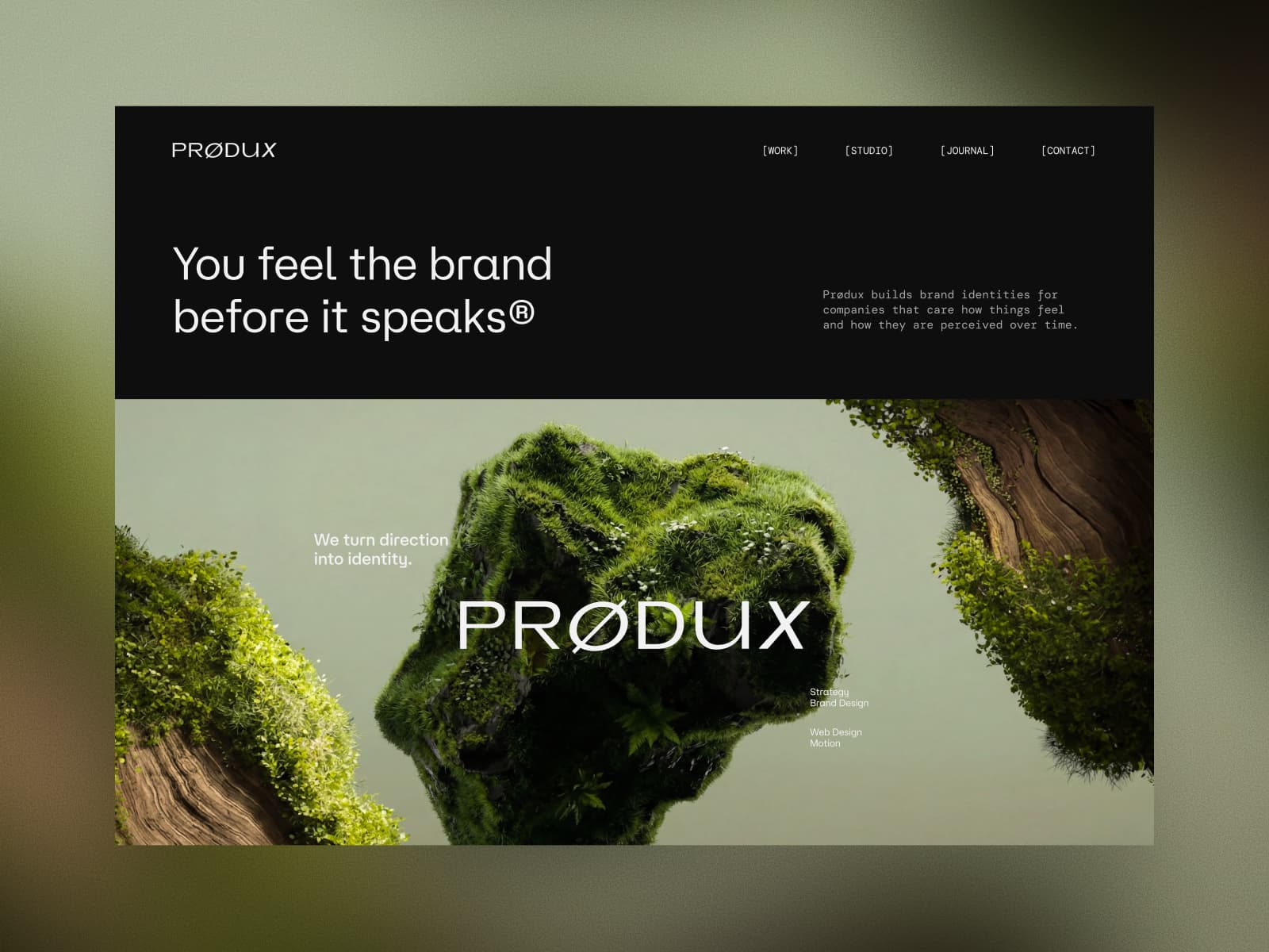 PRODUX | Design that Speaks 데스크톱 화면