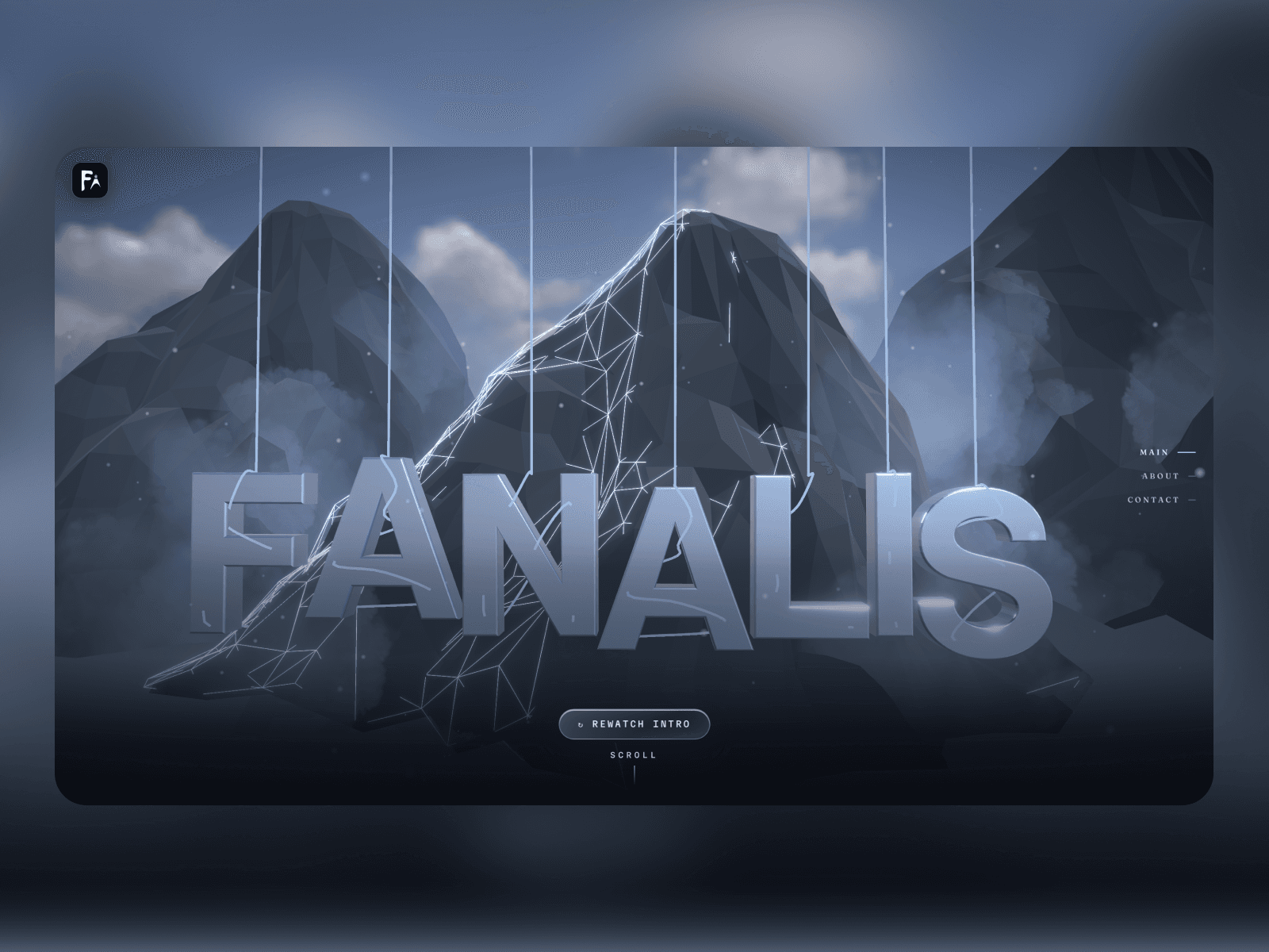 Fanalis Compose: cool 3D websites 데스크톱 화면