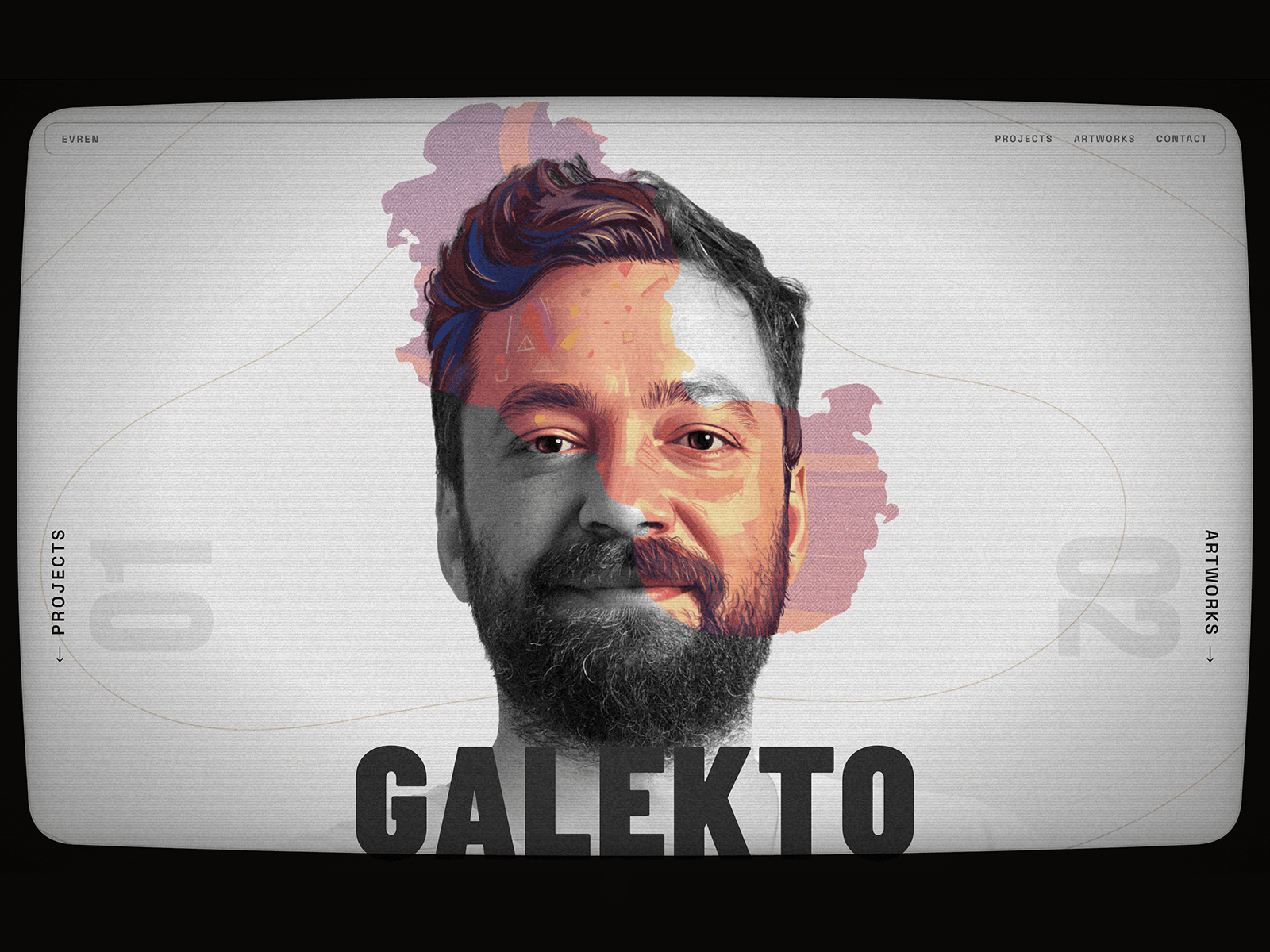 Portfolio — Evren / Galekto 데스크톱 화면