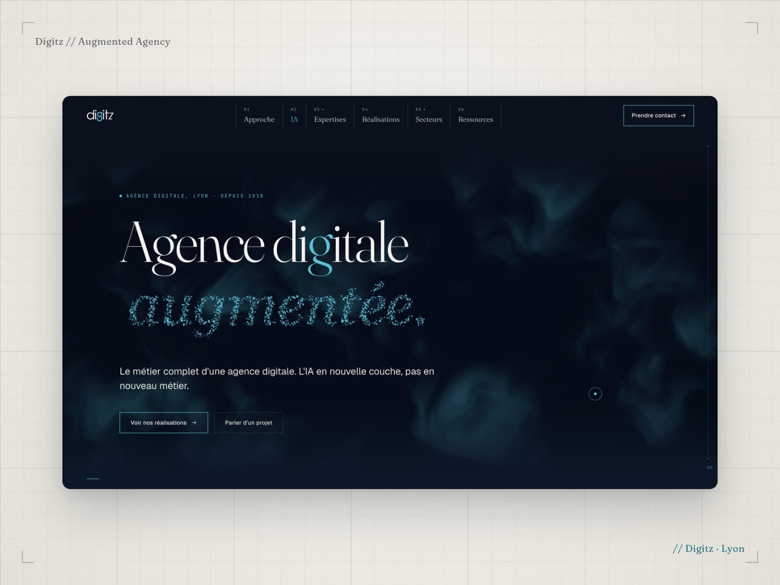 Agence web et digitale à Lyon · 데스크톱 화면