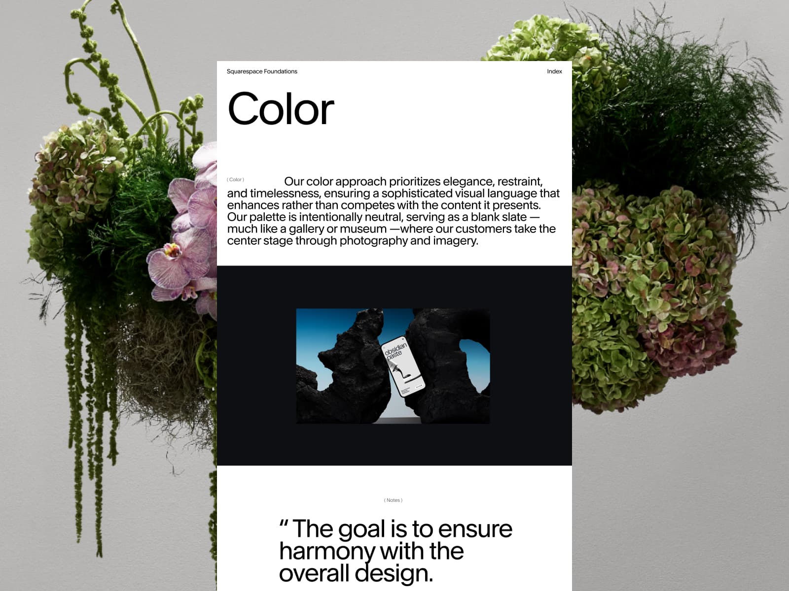 Squarespace Foundations 데스크톱 화면