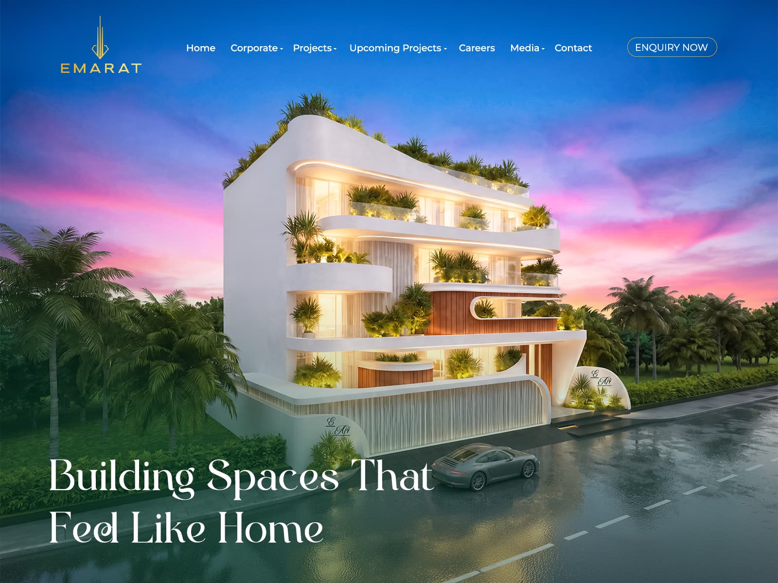 Emarat Realty 데스크톱 화면