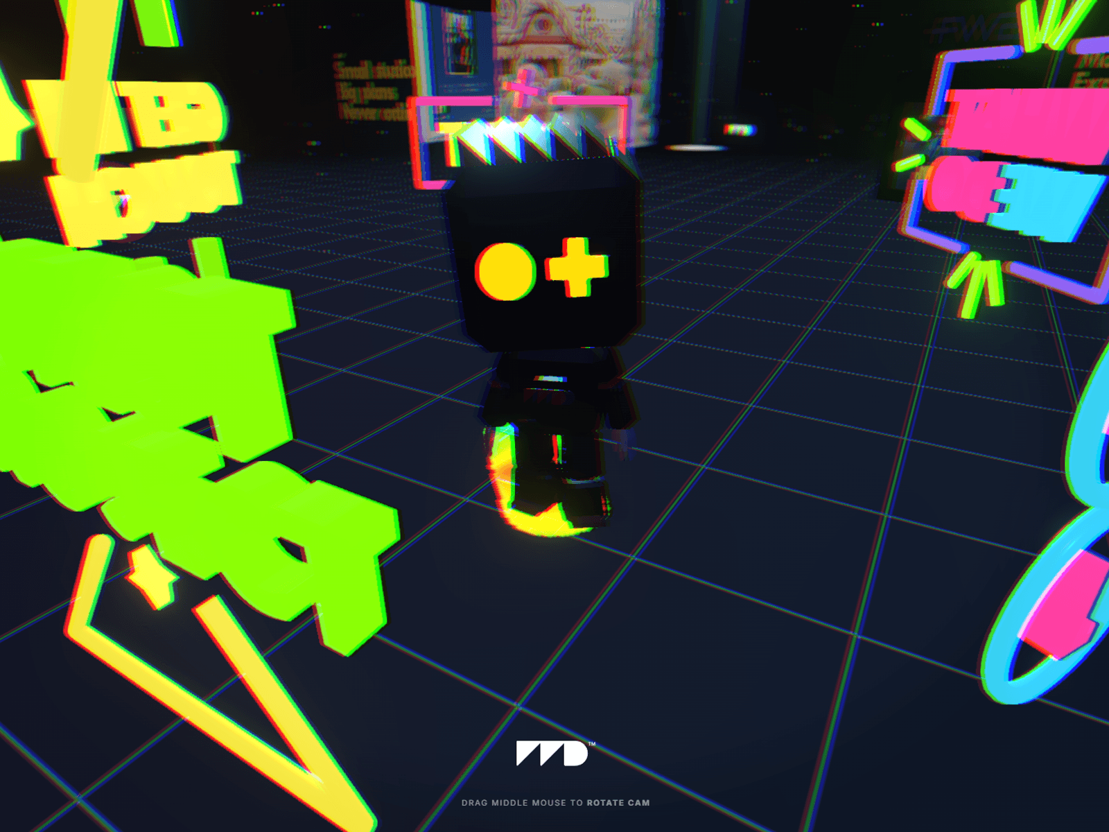 Motiondeep - Motion Design, Game Dev & Experiential 3D 데스크톱 화면