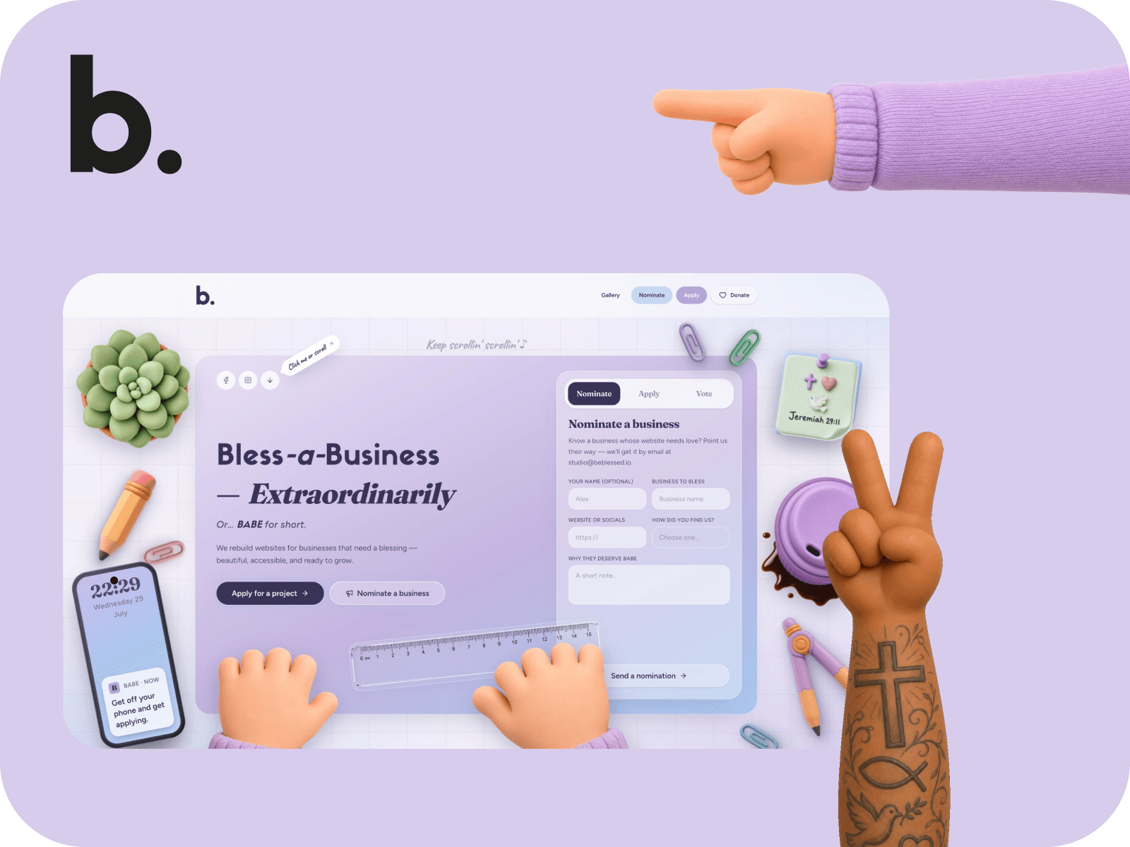 BABE — Bless a Business Extraordinarily 데스크톱 화면