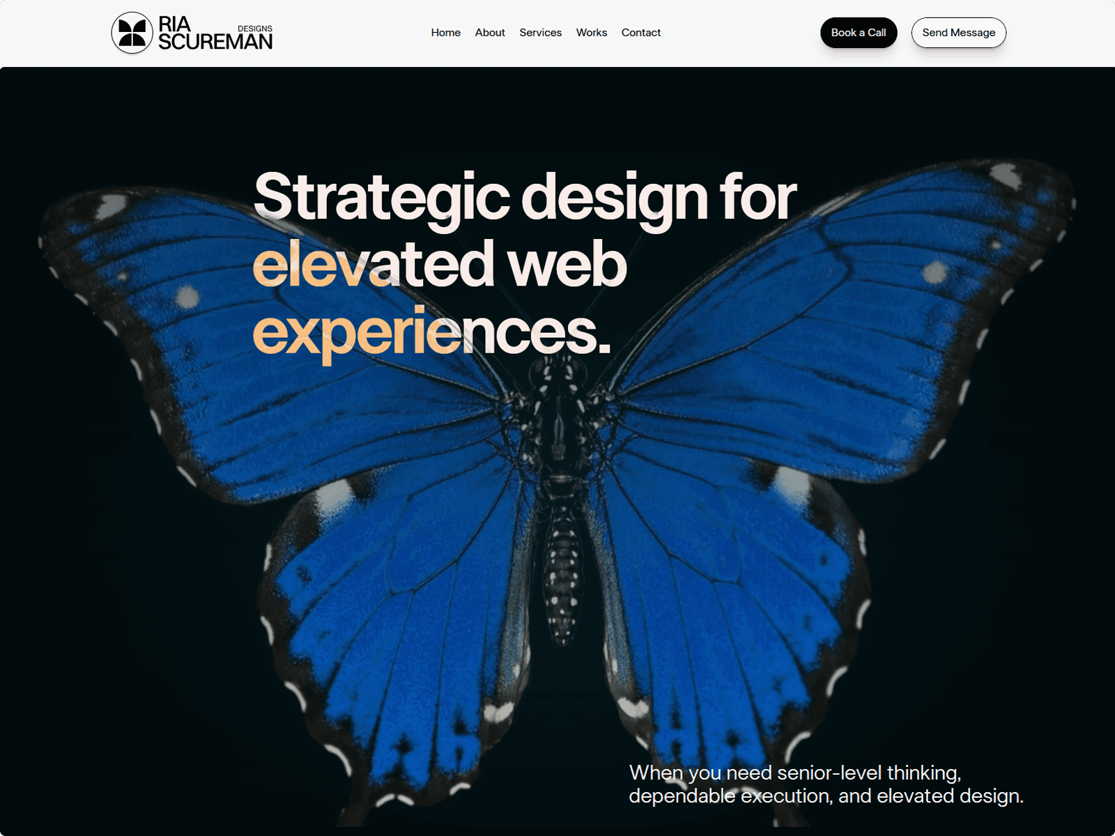Ria Scureman Designs | Award-winning Web Design, Brand Identity and Graphic Design 데스크톱 화면