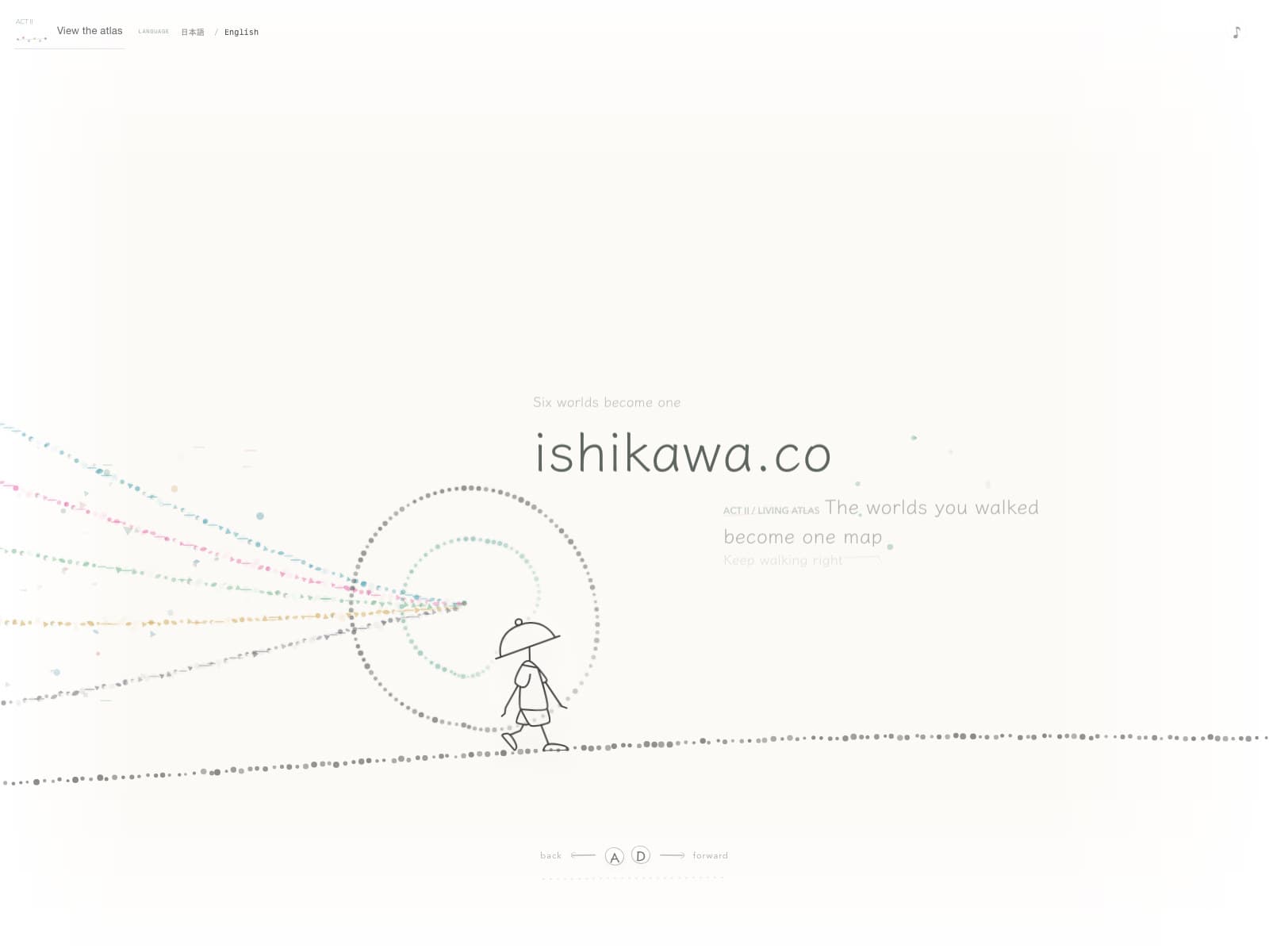 ishikawa.co — Walkable Atlas by Hidekazu Ishikawa 데스크톱 화면