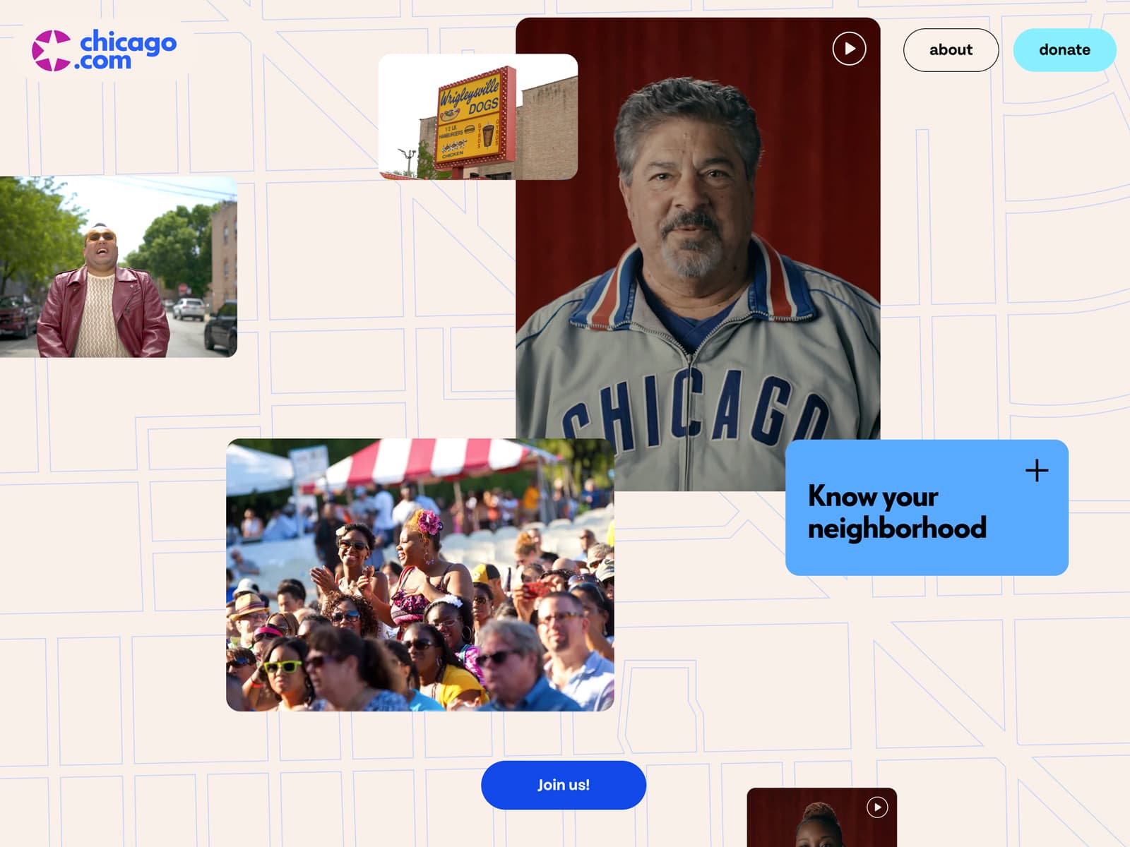chicago.com is coming soon. Build it with us. 데스크톱 화면