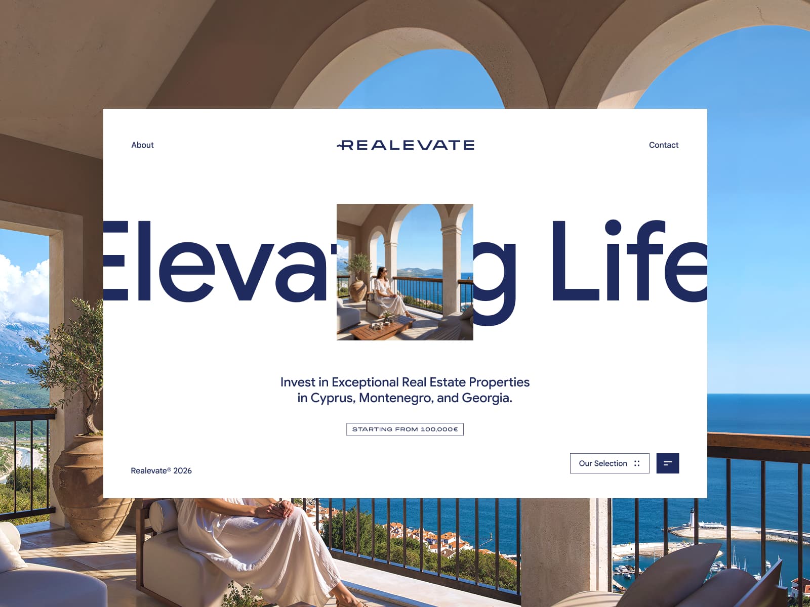 Realevate | Exceptional Real Estate Investments in Cyprus, Montenegro & Georgia 데스크톱 화면