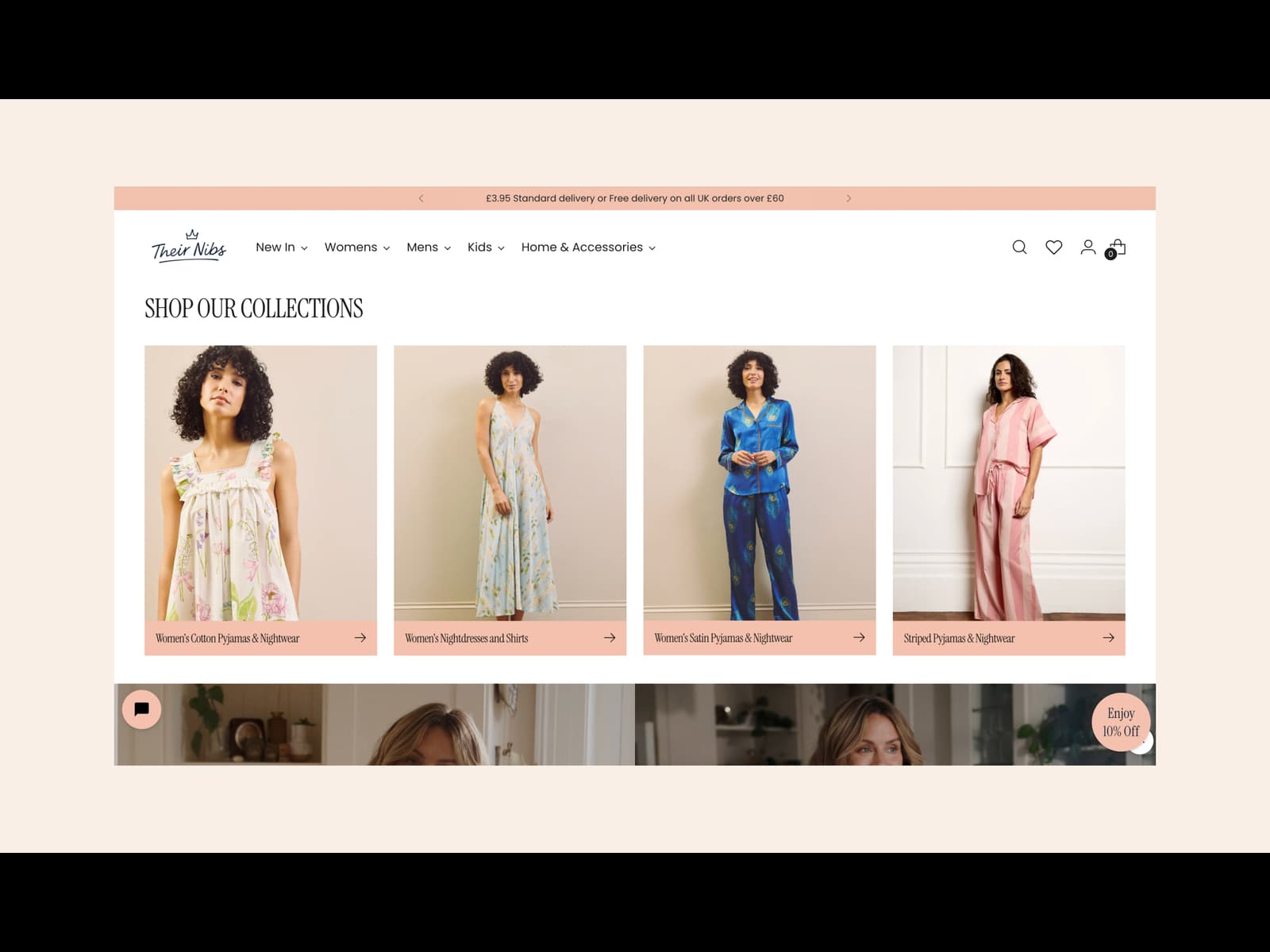 Their Nibs Ladies, Kids & Mens Pyjamas, Nightwear and Home 데스크톱 화면