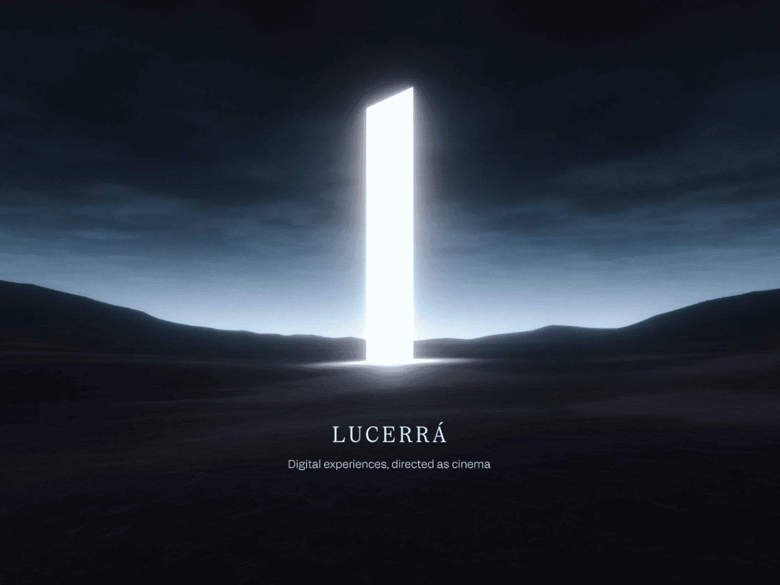LUCERRÁ | Digital experiences, directed as cinema 데스크톱 화면