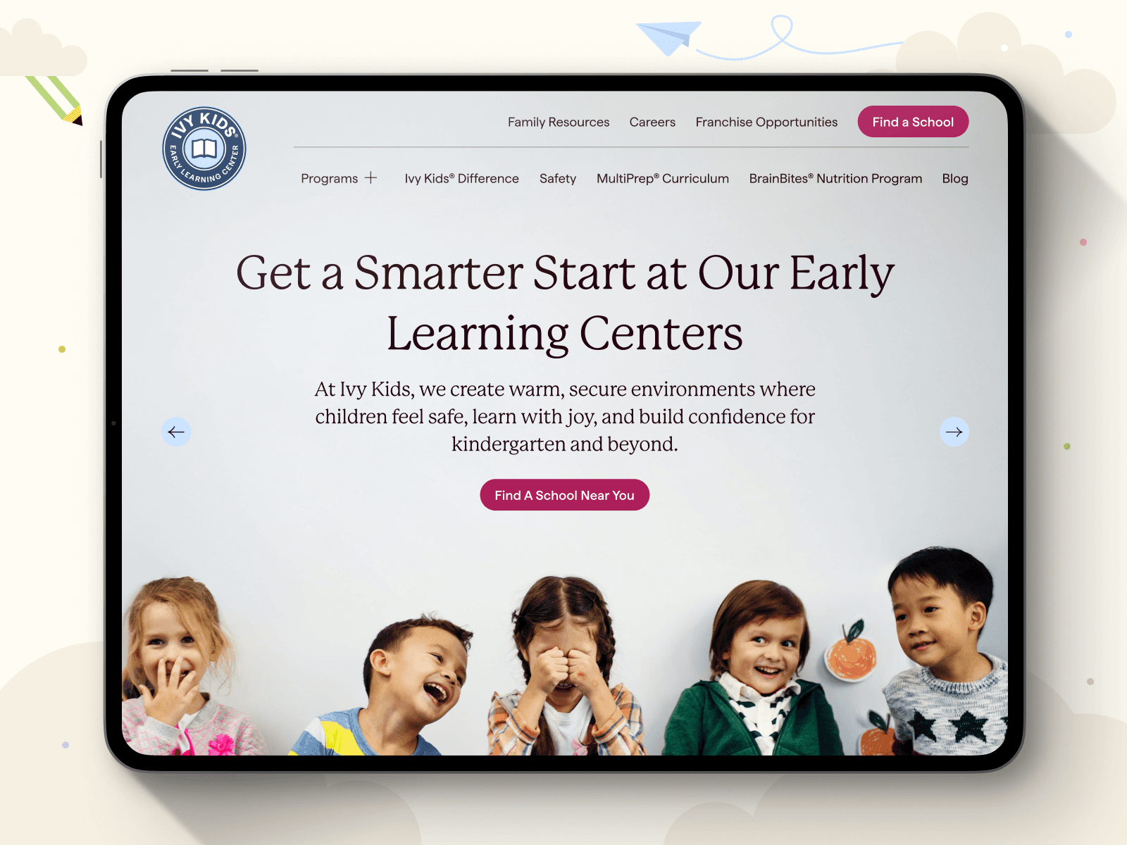 Ivy Kids: Get a Smarter Start at Our Early Learning Centers 데스크톱 화면