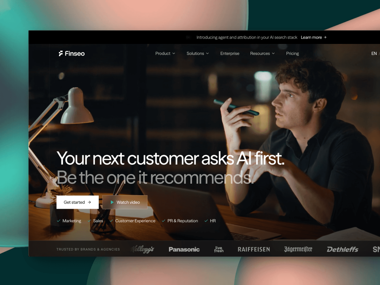 Finseo - AI Visibility Tool for ChatGPT, Claude & Perplexity 데스크톱 화면
