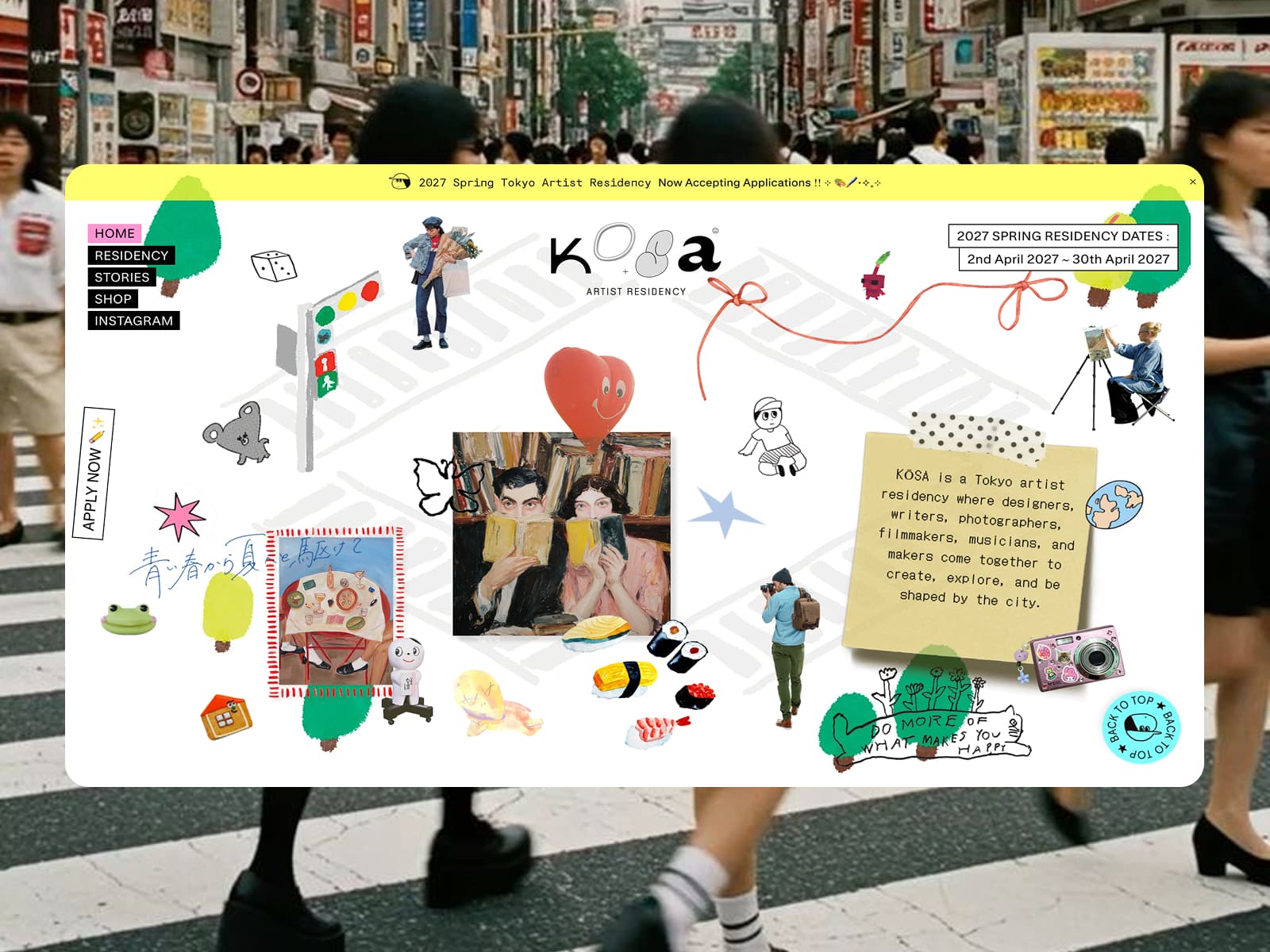 Kosa Artist Residency 데스크톱 화면
