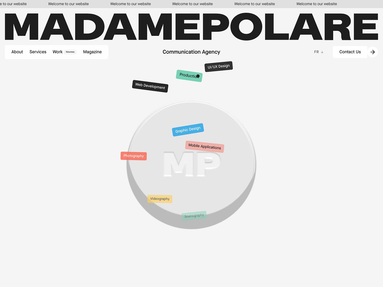 MadamePolare ® Integrated Communication Agency in Paris |… 데스크톱 화면