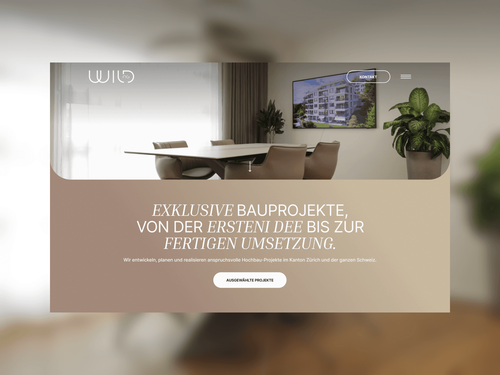 Wild AG – Entwicklung von Liegenschaften & Immobilien 데스크톱 화면