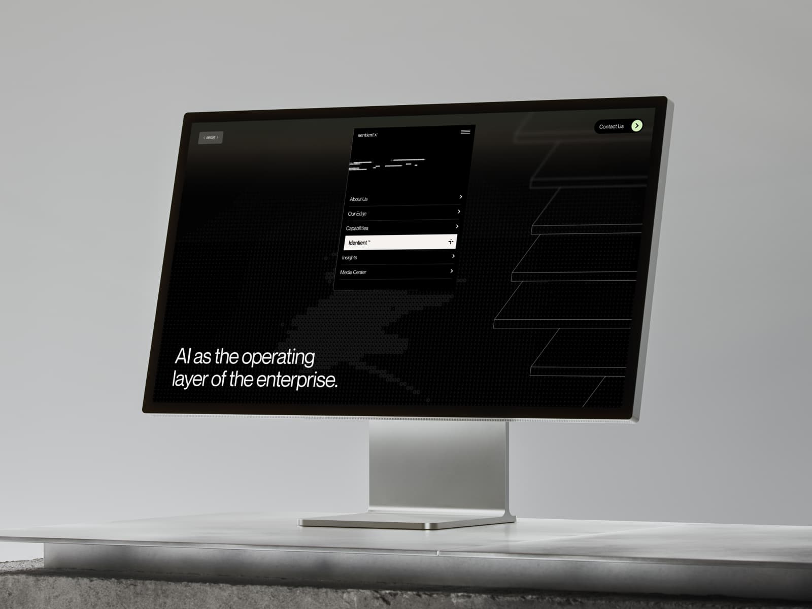 SentientX | AI Operating Partner for CPG and Retail 데스크톱 화면