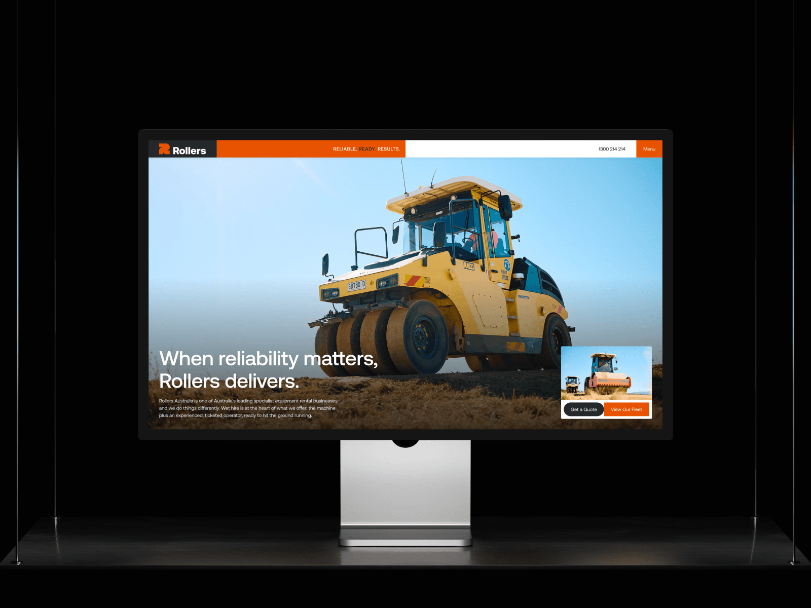 Compaction Equipment & Water Truck Hire 데스크톱 화면