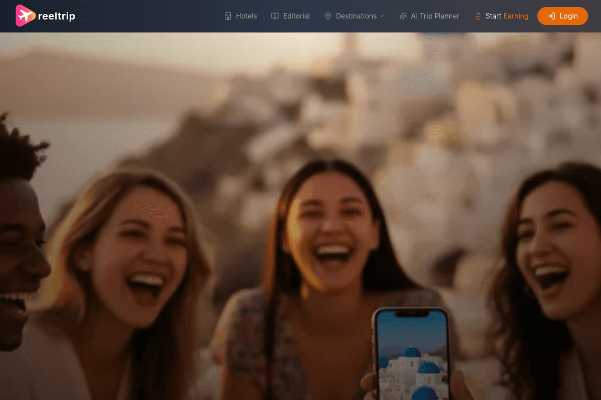 Reeltrip 데스크톱 화면