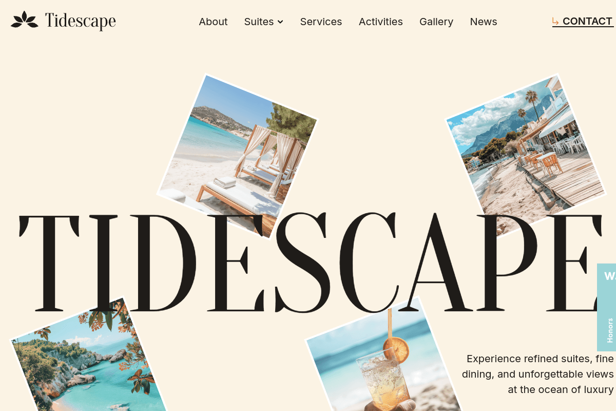 Tidescape 데스크톱 화면