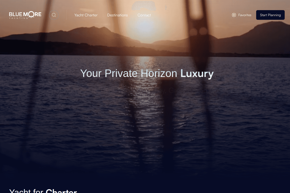 Bluemoreyachting 데스크톱 화면