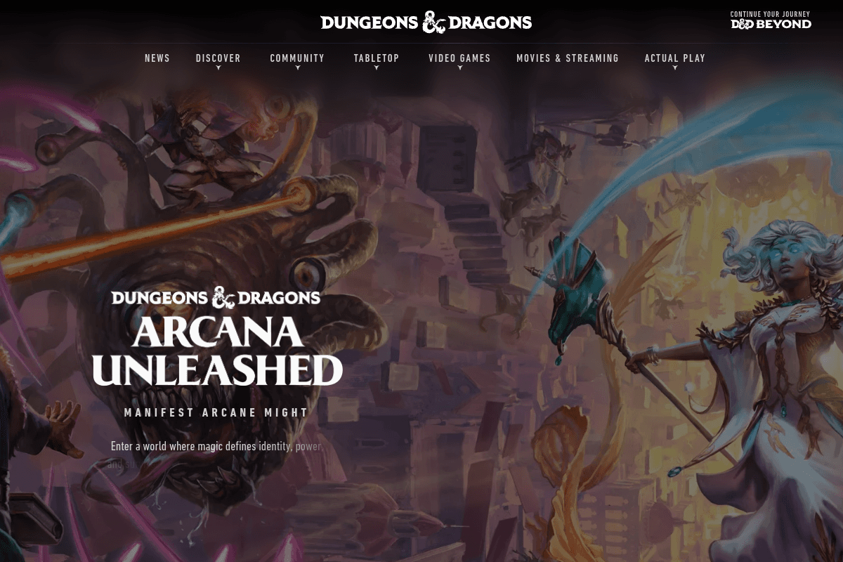 Dungeonsanddragons 데스크톱 화면
