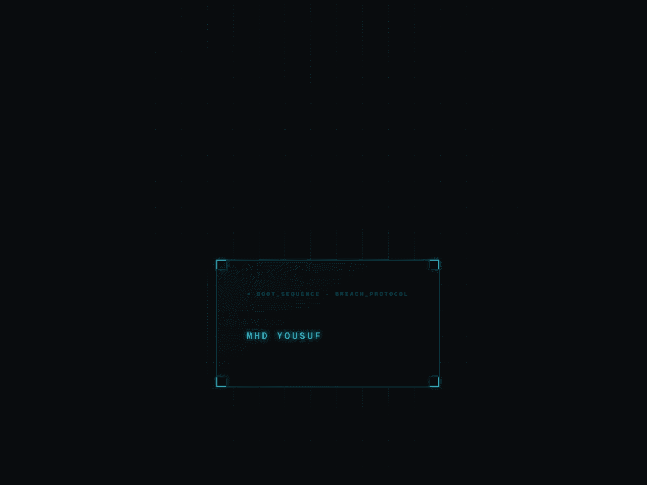 Mhdyousuf 웹사이트 데스크톱 화면 스크린샷 — 일러스트레이션, 다크 모드 스타일